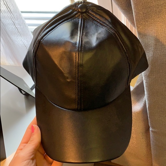 bp Accessories - Black leather hat